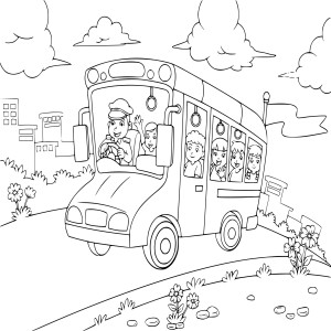 Autobus avec des enfants