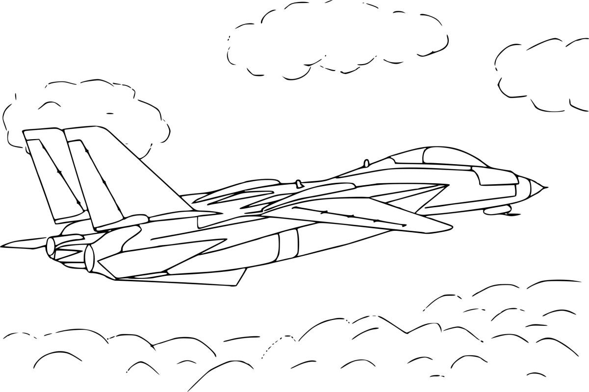 Avion de chasse dessin