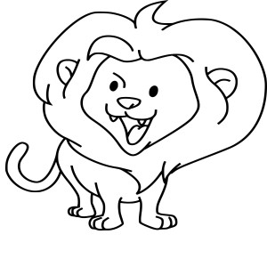 Bébé lion dessin