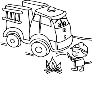 Camion pompier dessin