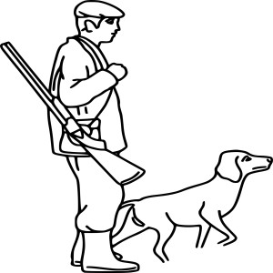 Chasseur et son chien