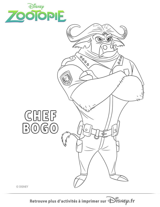 Chef Bogo Zootopie
