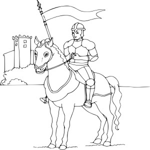 Chevalier Moyen-Age dessin