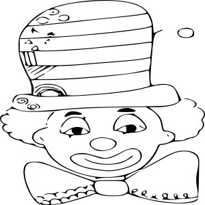 Clown chapeau dessin