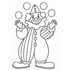 Clown jongleur