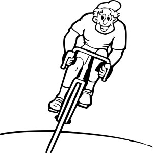 Cycliste dessin