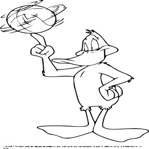 Daffy Duck joue au Basketball
