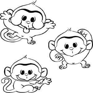 Des bébés singes