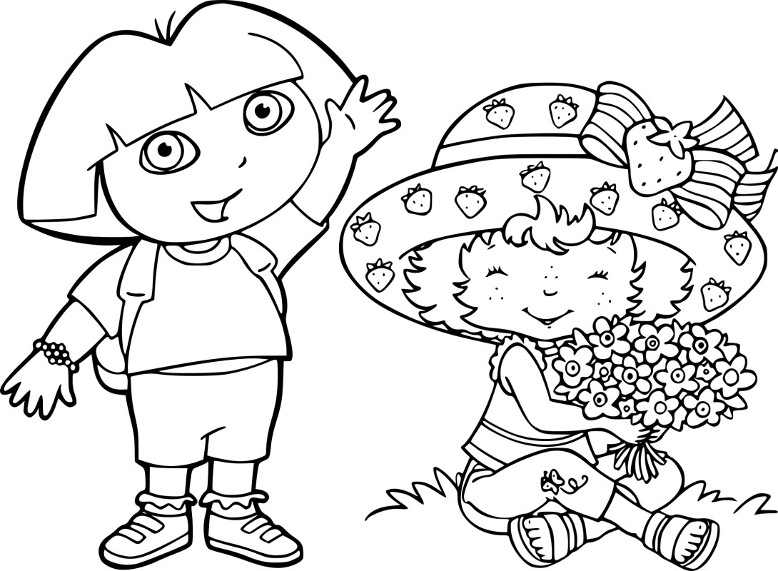 Dora et Charlotte aux fraises