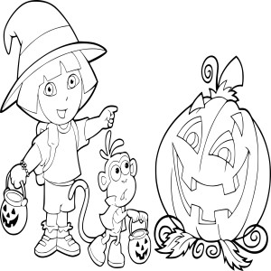 Dora Halloween dessin