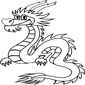 Dragon chinois marrant
