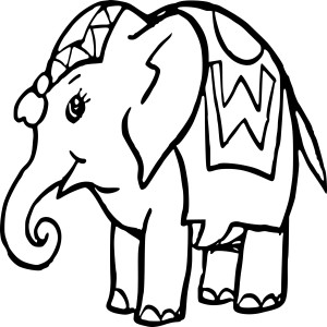 Éléphant indien dessin
