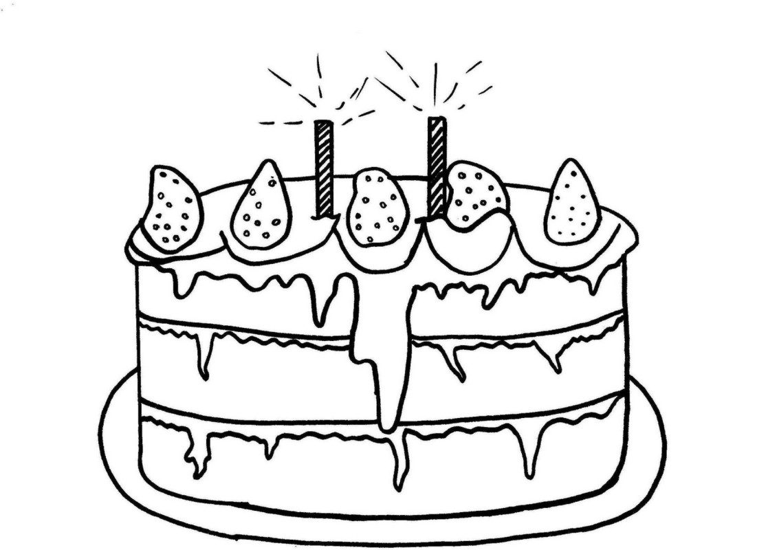 Gâteau anniversaire dessin