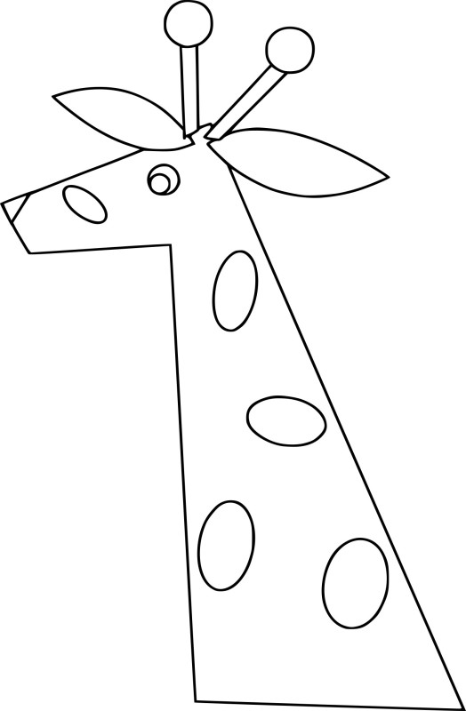 Girafe facile dessin