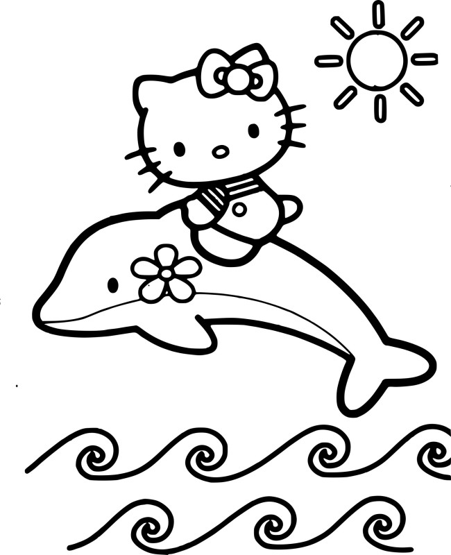 Hello Kitty et dauphin