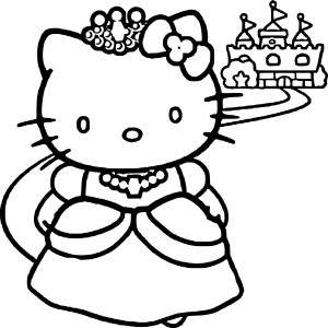 Hello Kitty princesse dessin