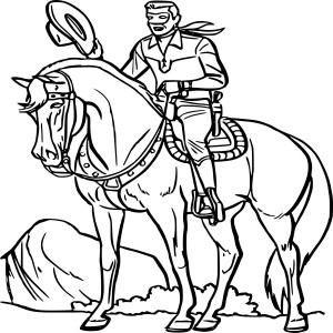 Lone Ranger sur son cheval