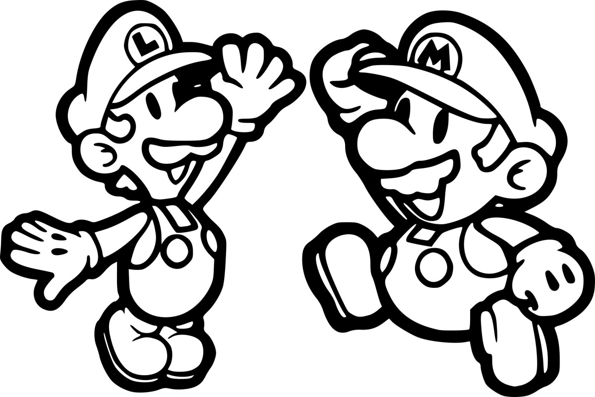 Luigi et Mario dessin