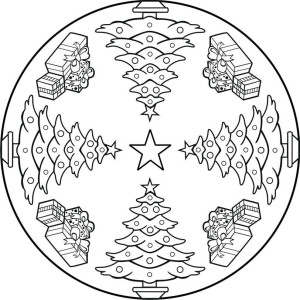 Mandala noel dessin