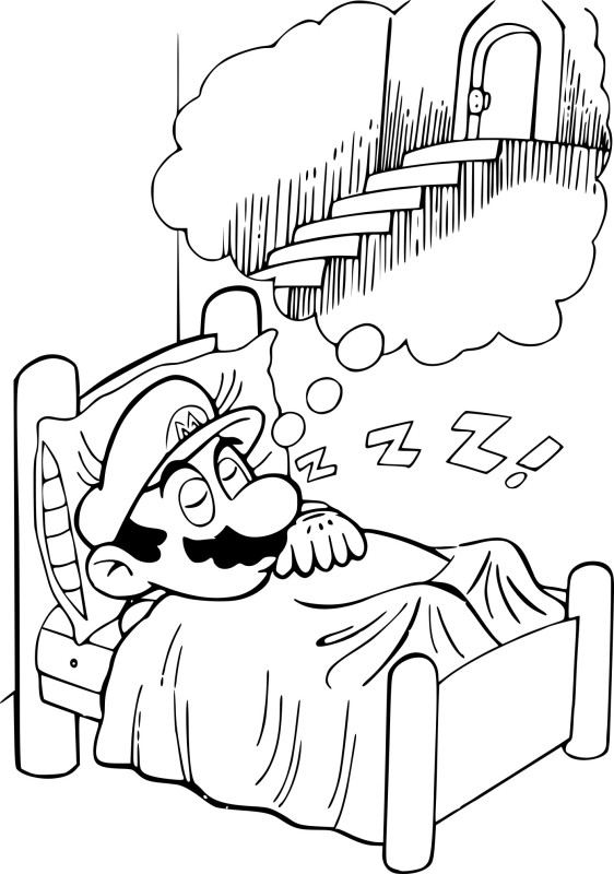 Mario qui dort
