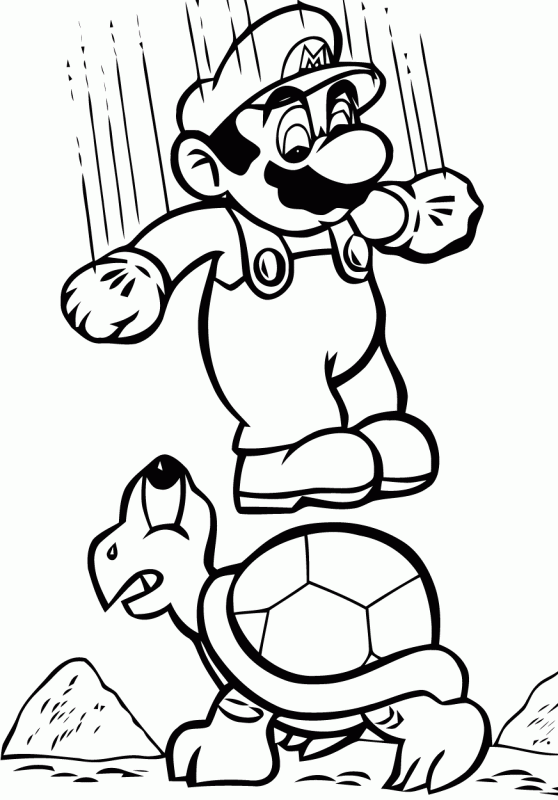 Mario saute