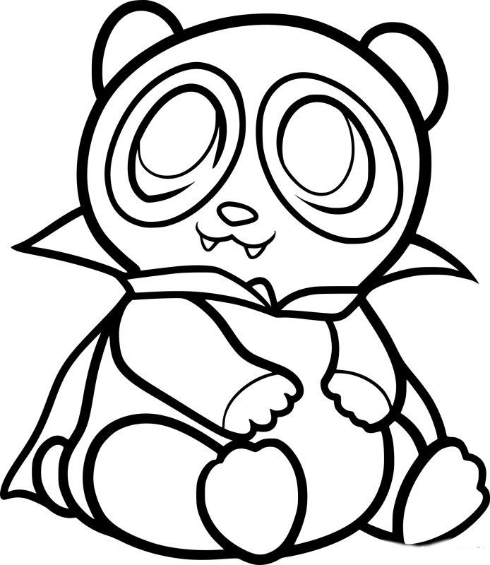 Panda bébé dessin