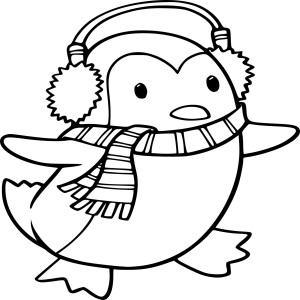 Pingouin Noël dessin