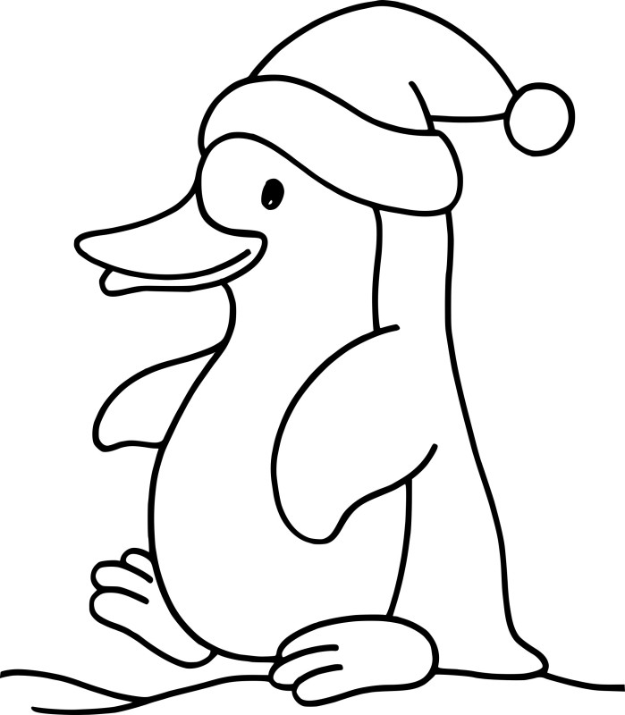 Pingouin rigolo dessin