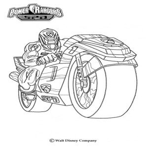 Power Rangers en moto
