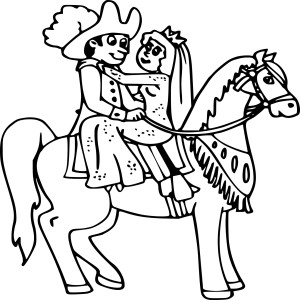 Princesse avec cheval