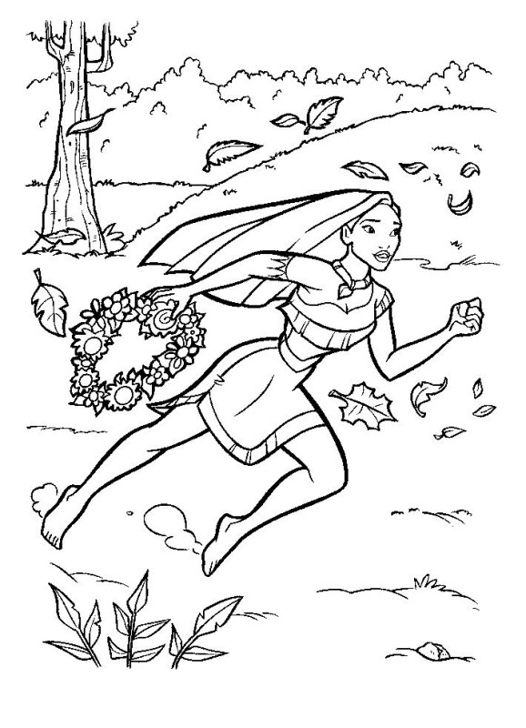 Princesse Pocahontas dessin