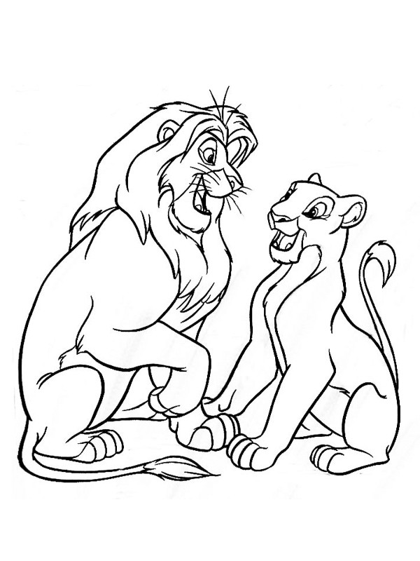 Roi Lion et Nala