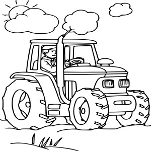 Tracteur dessin