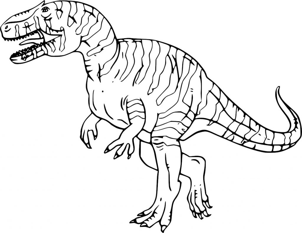 Coloriage dinosaure Giganotosaurus