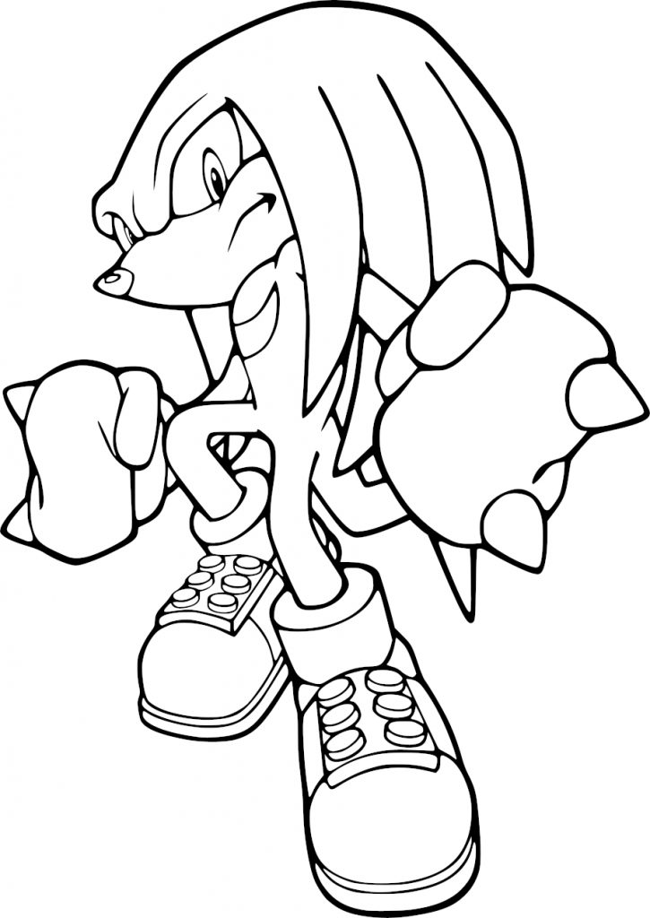 Coloriage Knuckles