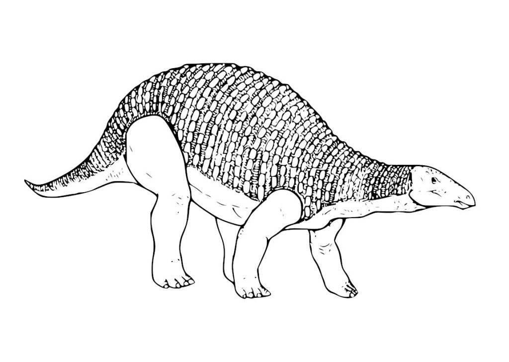 Coloriage Nodosaurus dinosaure