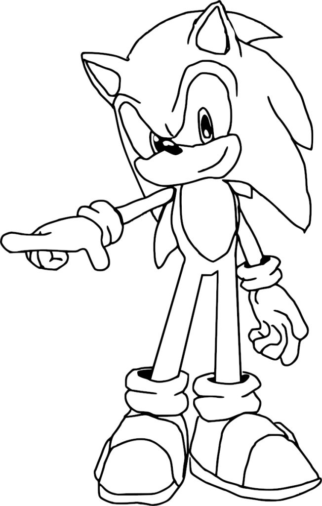 Coloriage le personnage Sonic
